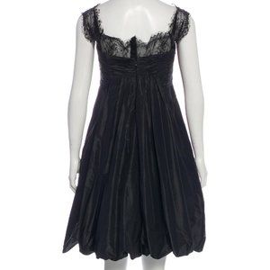 Oscar de la Renta sleeveless mini prom dress
